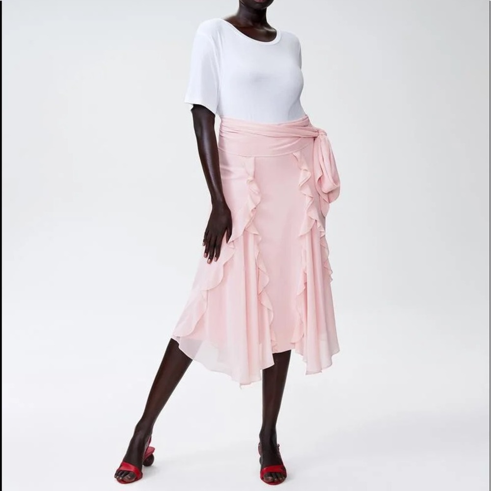 RODARTE x UNIVERSAL STANDARD Tie Waist Skirt NEW - Picture 3 of 6